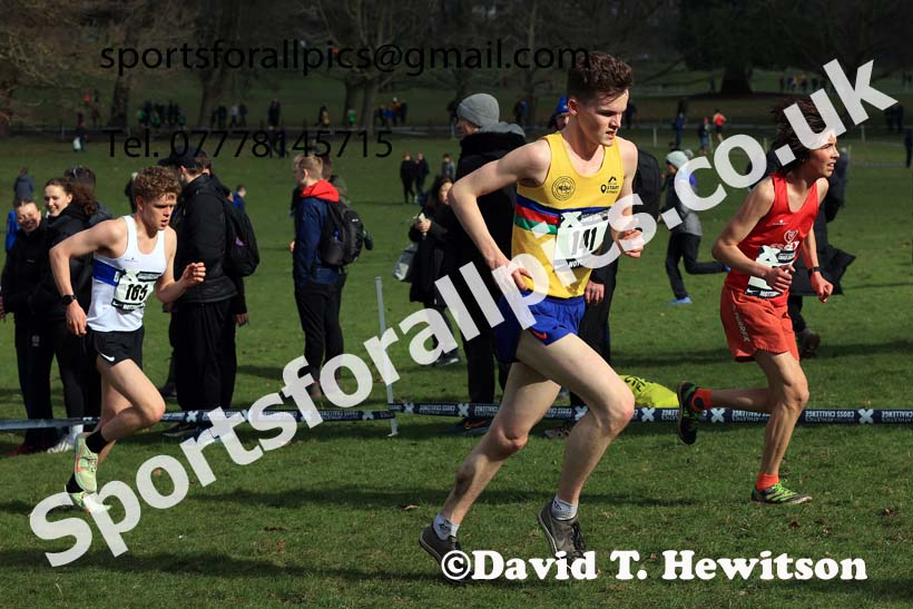 Mens Under-20s, 2024 CAU Inter Counties Cross Country Champs., Wollaton Park, Nottingham. Photo: David T. Hewitson/Sports for All Pics